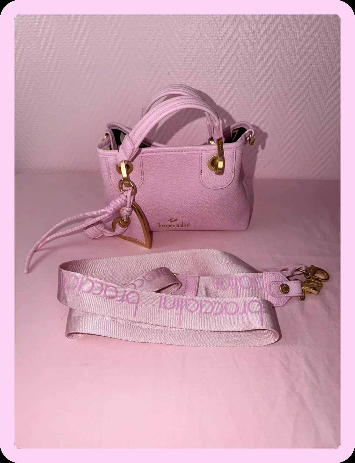 Sac femme Braccialini rose jamais servie